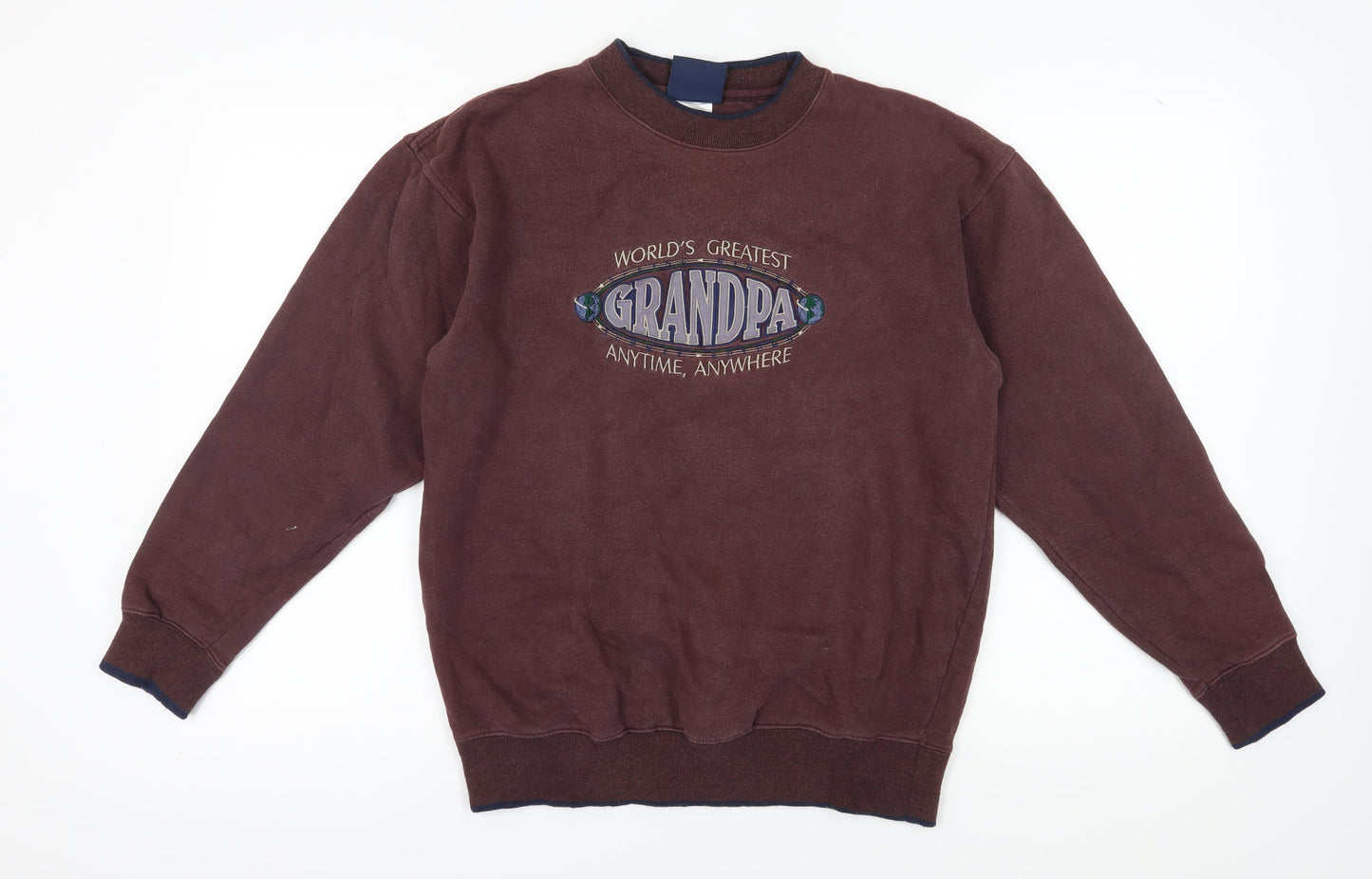 Men's M&C Sportswear Brown Pullover Graphic Sweatshirt, M