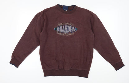 Men's M&C Sportswear Brown Pullover Graphic Sweatshirt, M
