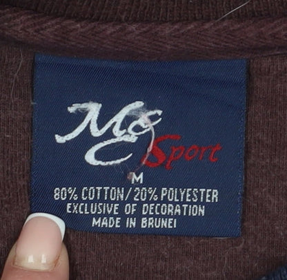 Men's M&C Sportswear Brown Pullover Graphic Sweatshirt, M