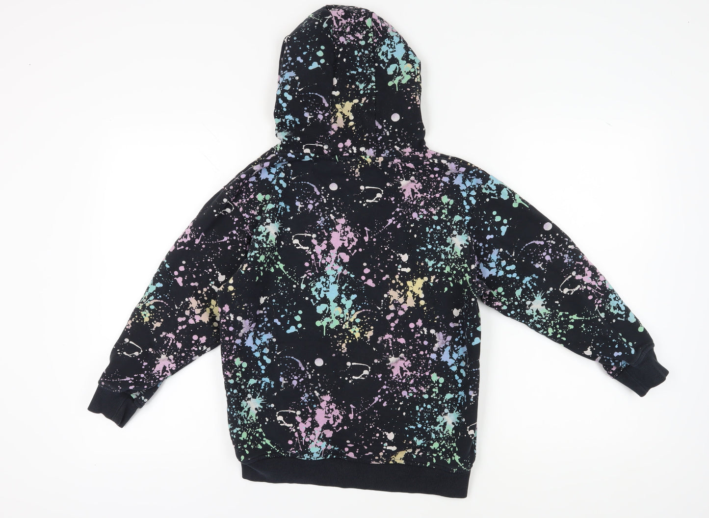 Next Boys Black Multicoloured Graphic Print Hoodie 11 Years