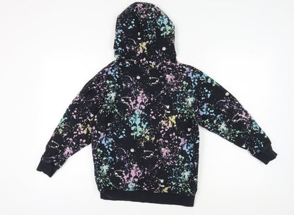 Next Boys Black Multicoloured Graphic Print Hoodie 11 Years
