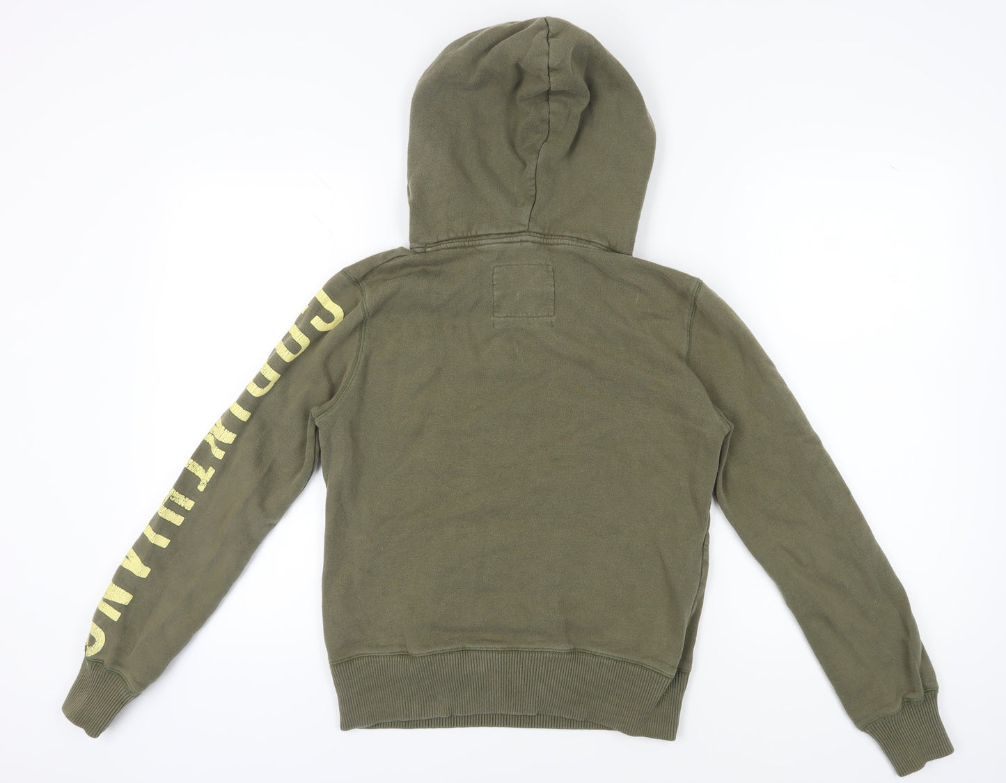 Womens UK Size 10 Jack Wills Green Pullover Hoodie