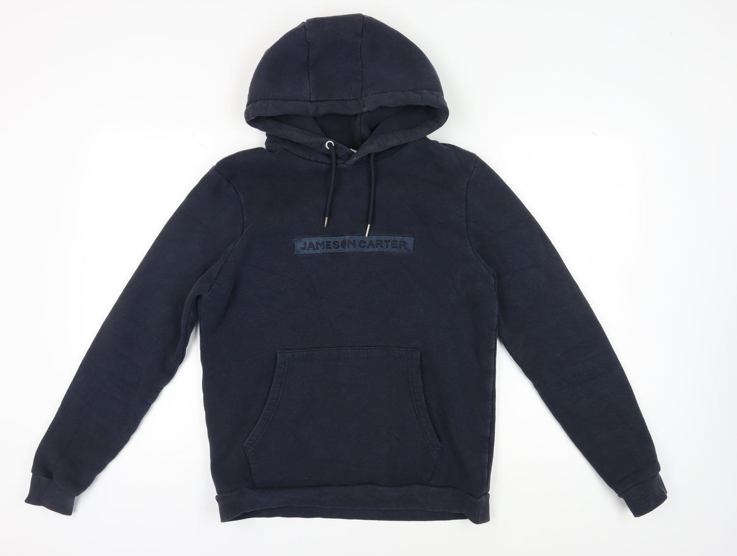 Mens UK Size M Jameson Carter Blue Pullover Hoodie