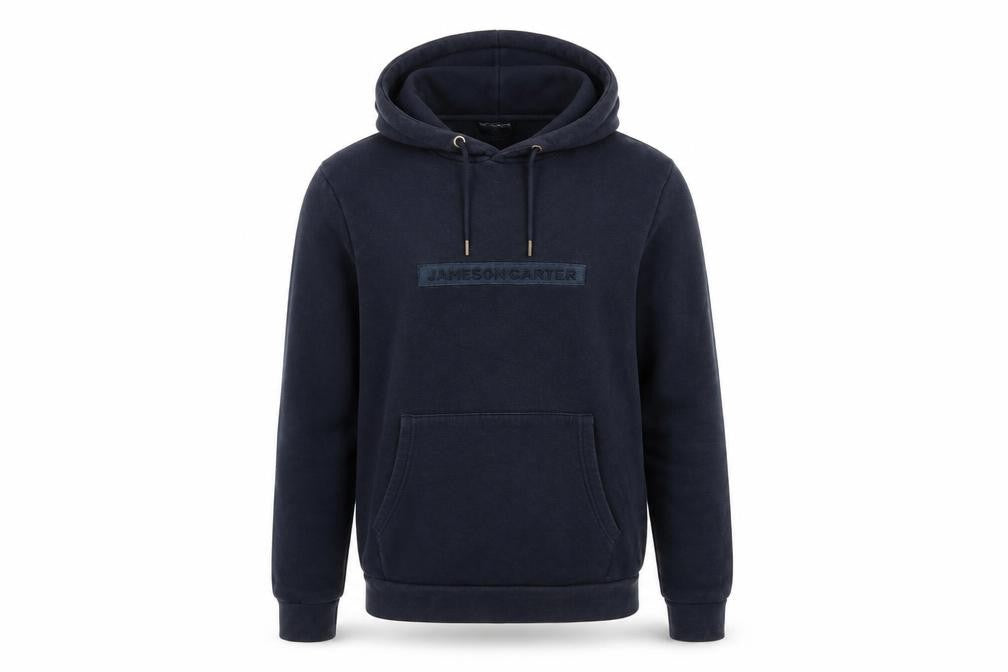 Mens UK Size M Jameson Carter Blue Pullover Hoodie