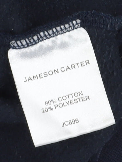 Mens UK Size M Jameson Carter Blue Pullover Hoodie