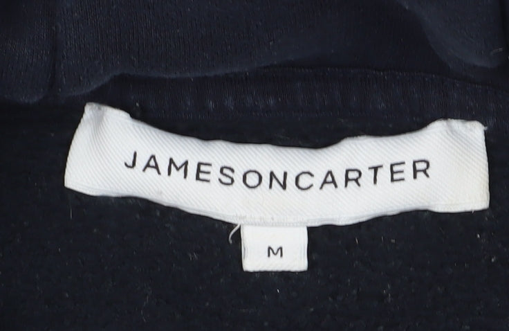 Mens UK Size M Jameson Carter Blue Pullover Hoodie