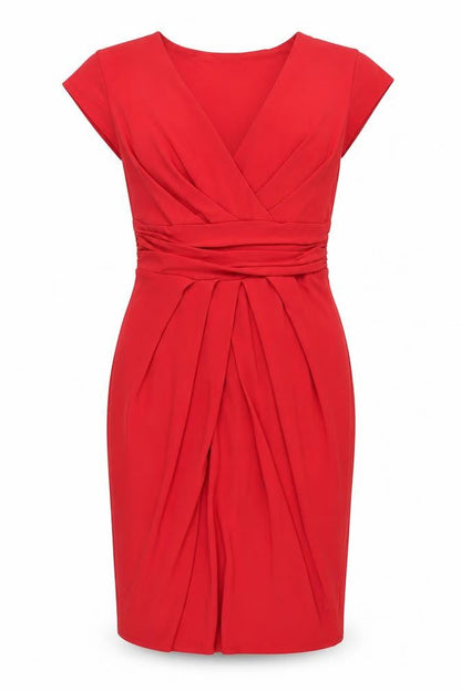 Minuet Petite Women's Red Sheath Dress, Size 8
