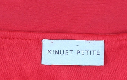 Minuet Petite Women's Red Sheath Dress, Size 8