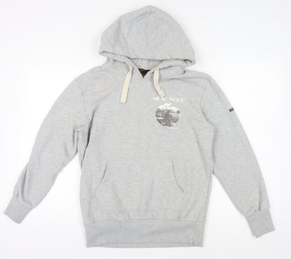 Superdry Women's Grey Pullover Hoodie Size 14
