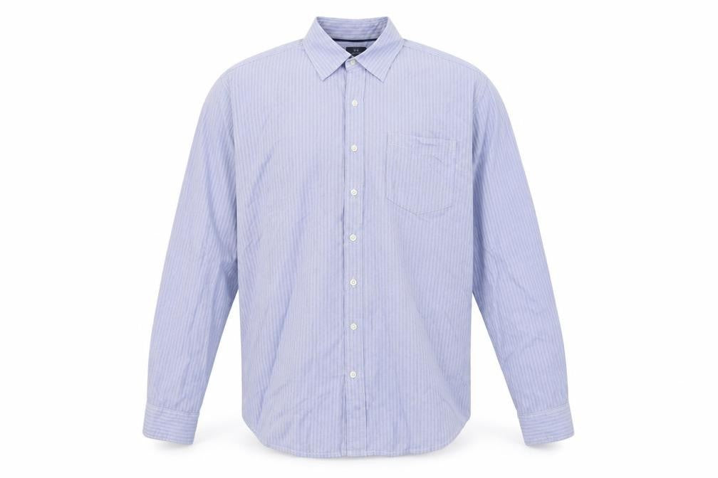 Gap Men's Blue Slim Fit Striped Shirt XL