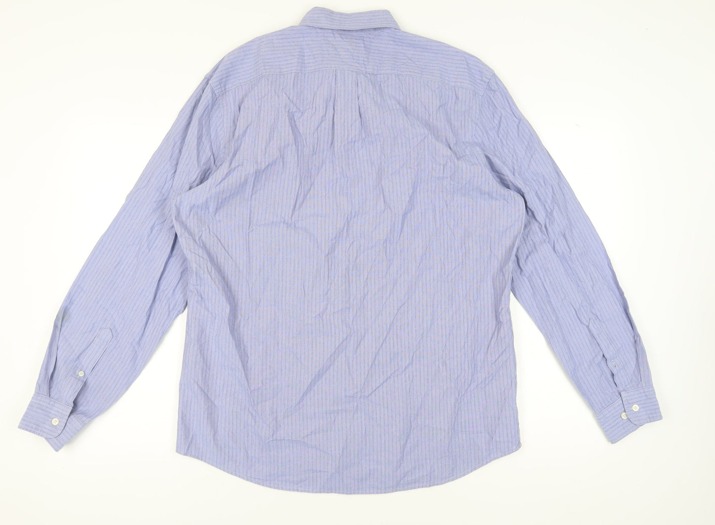 Gap Men's Blue Slim Fit Striped Shirt XL