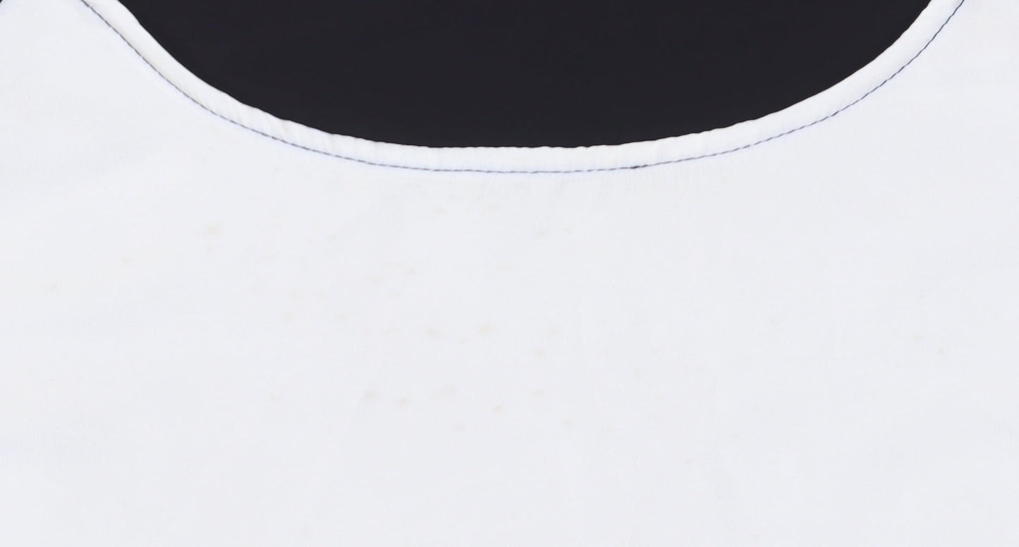 Evans Women's Black Colourblock 3/4 Sleeve T-Shirt