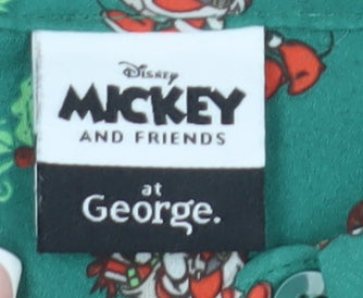 Mickey Green Button-Up Shirt, Size 16, Women's Casual Wear