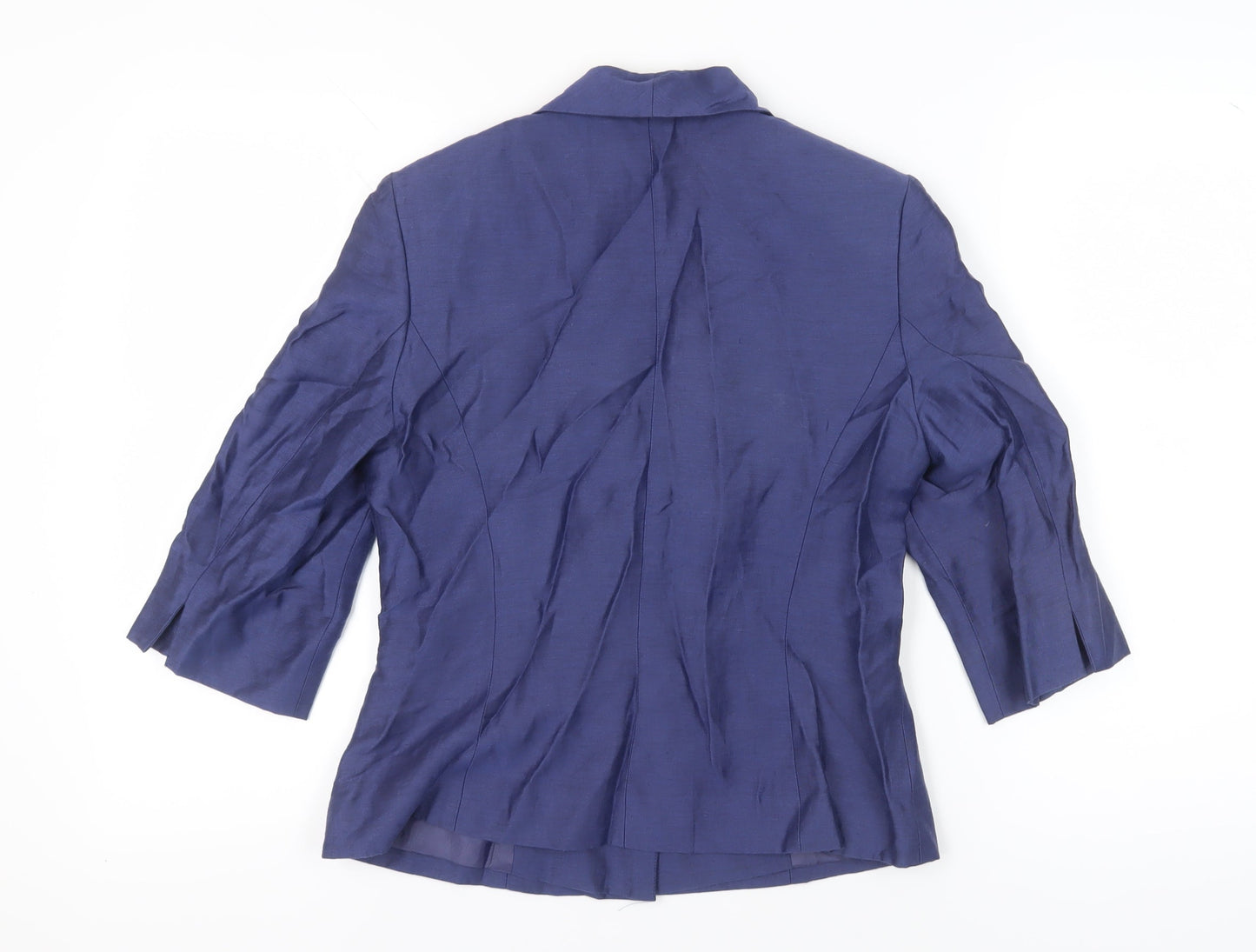 Minuet Women's Blue Linen Blazer, Size 10, Spring