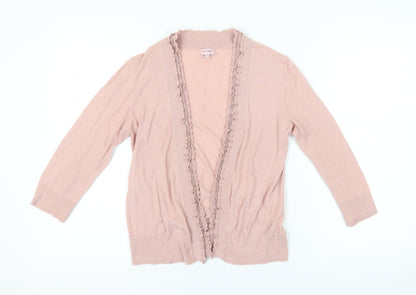 Womens UK Size 12 Phase Eight Pink Cardigan Jumper