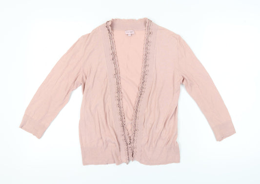 Womens UK Size 12 Phase Eight Pink Cardigan Jumper