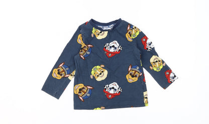 Paw Patrol Boys Blue Pyjama Top 3-4Y Long Sleeve