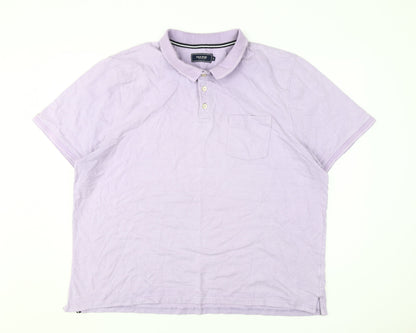Maine Men's 2XL Purple Polo Shirt Cotton