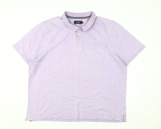 Maine Men's 2XL Purple Polo Shirt Cotton