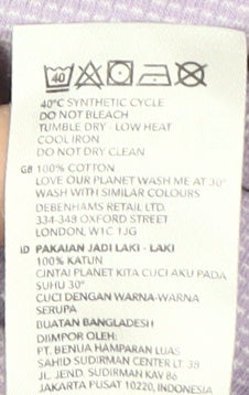 Maine Men's 2XL Purple Polo Shirt Cotton