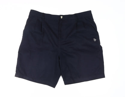 Dunlop Mens Blue Chino Shorts Size 36 with Logo