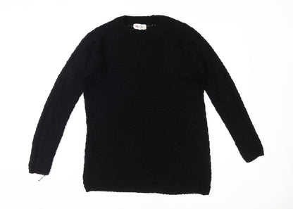 Womens UK Size S New Look Black Pullover Jumper