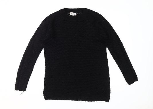 Womens UK Size S New Look Black Pullover Jumper