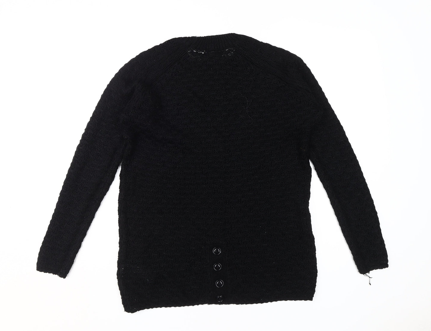 Womens UK Size S New Look Black Pullover Jumper