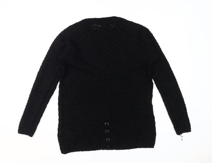 Womens UK Size S New Look Black Pullover Jumper