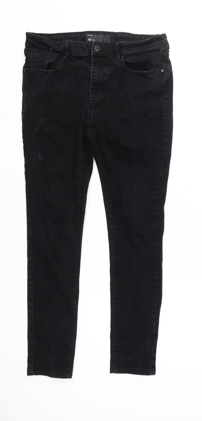 V by Very Women's Black Skinny Jeans, Size 34, Slim Fit