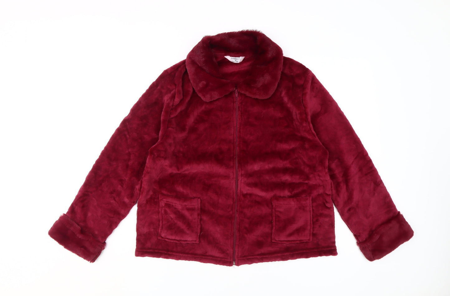 Marlon Women's Red Puffer Jacket, Size 12-14, Winter Style