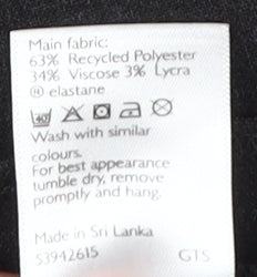 John Lewis Girls Black A-Line Skirt, Size 14 Years, Elastane Blend