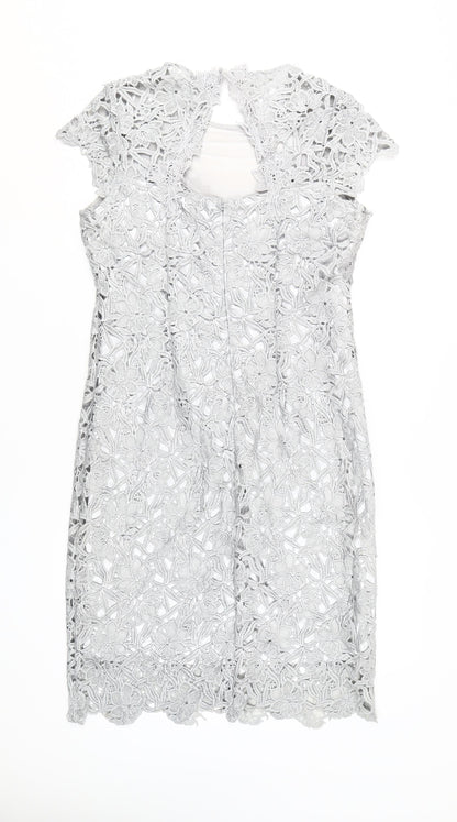 Joanna Hope Women's Grey Sheath Dress Size 12