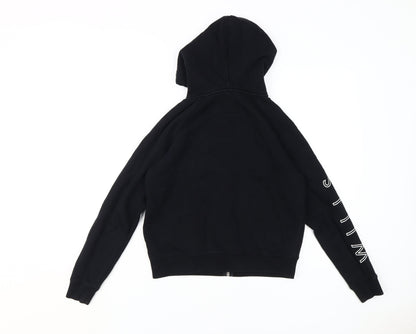 Womens UK Size 8 Jack Wills Black Full Zip Hoodie