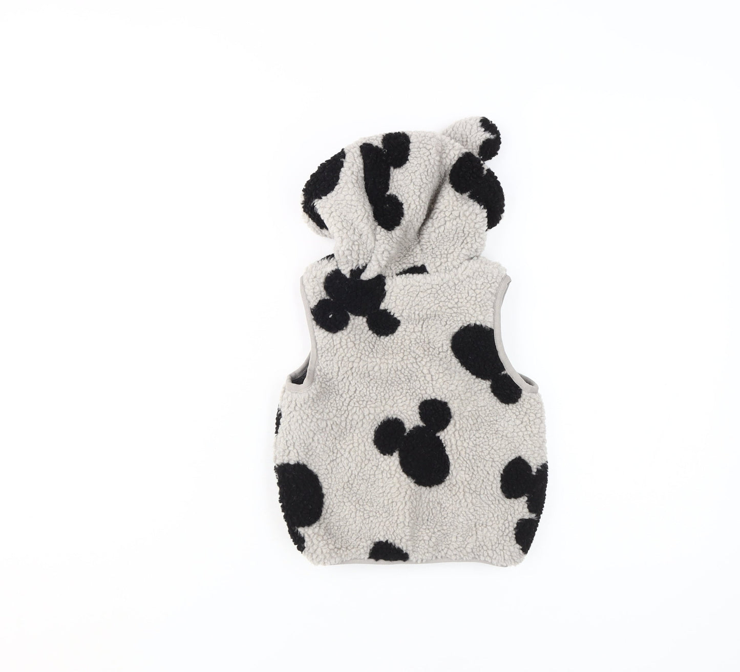 Disney at George Unisex Baby Grey Fleece Hooded Jacket 12-18M