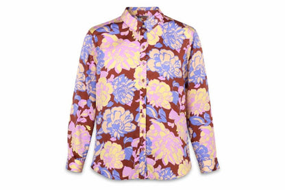 Et Vous Women's Multicoloured Button-Up Floral Shirt, Size 14