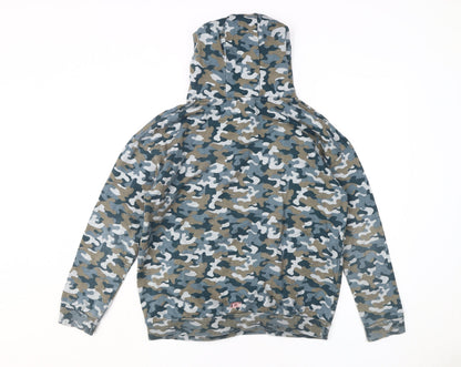 Skechers Girls Camo Hoodie, Multicoloured, 14-15Y, Cotton Pullover