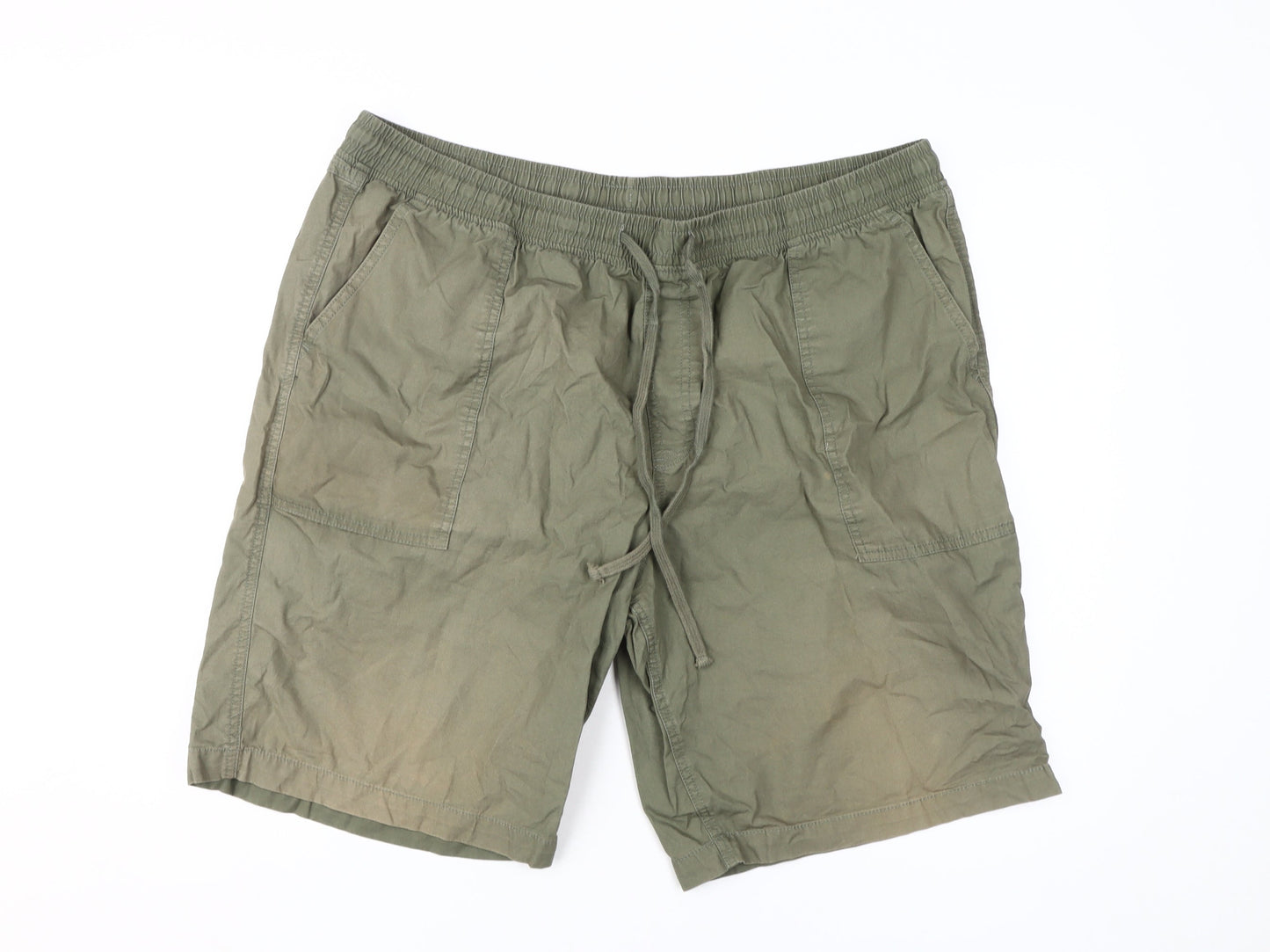 Cotton Traders Green Cargo Shorts XL Unisex Adults