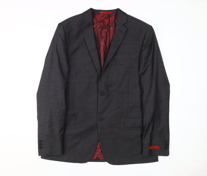 Mens UK Size 42 Ted Baker Regular Grey Suit Jacket