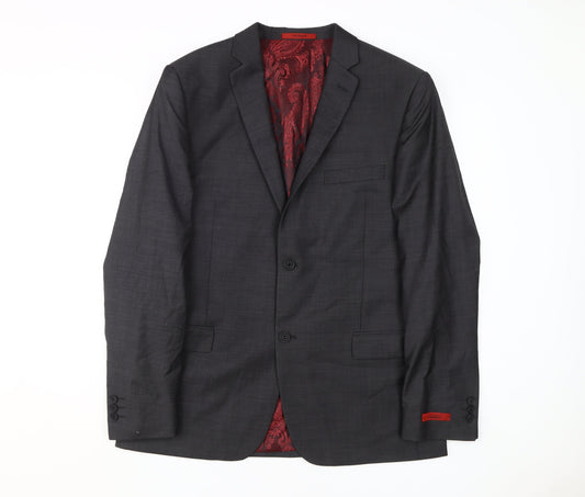 Mens UK Size 42 Ted Baker Regular Grey Suit Jacket