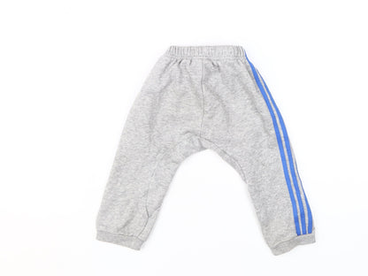 Adidas Unisex Baby Jogger Trousers Grey 12-18 Months