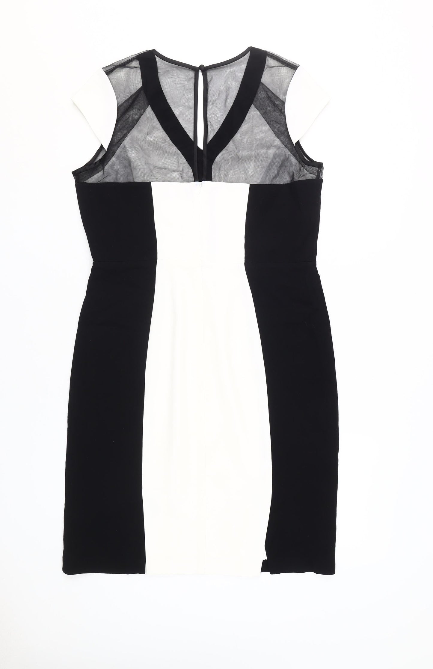 Kaleidoscope Women's Bodycon Dress, Black/White, Size 14