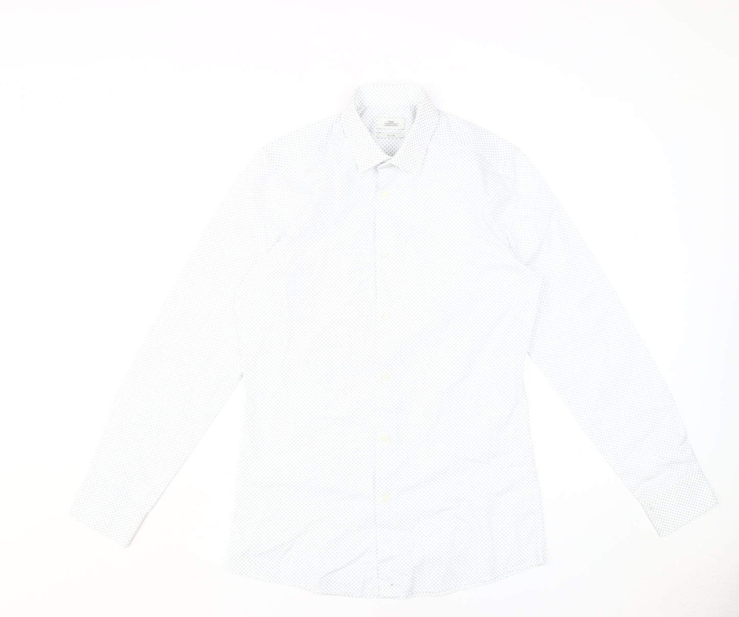 Mens UK Collar Size 15 NEXT Smart White  Dress Shirt