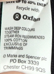 Marks and Spencer Men's Purple Long Sleeve Polo Shirt M