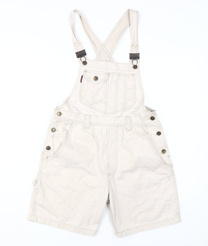 Next Women's Beige Dungaree One-Piece UK 8