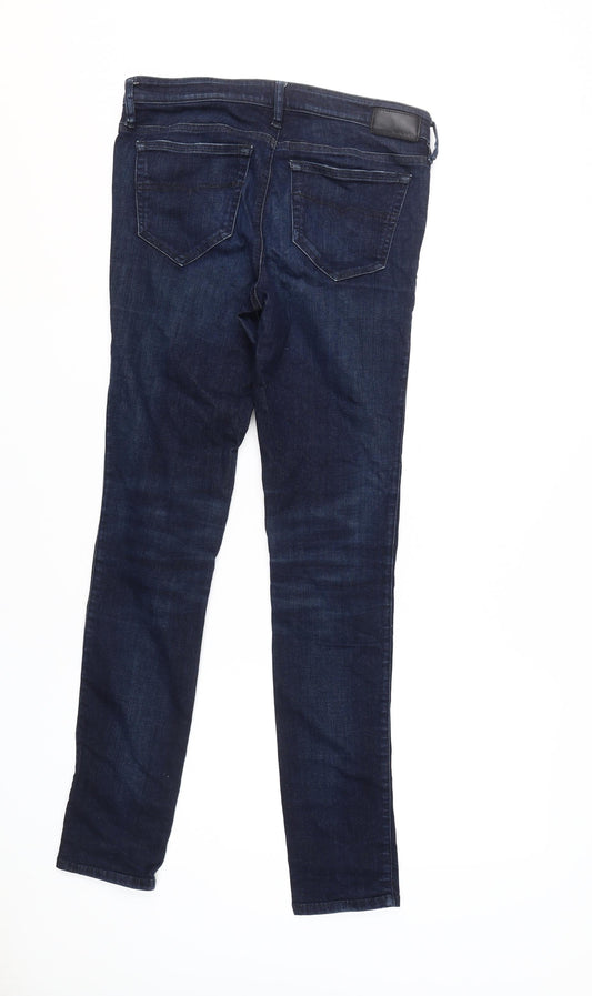 Diesel Women's Skinny Blue Jeans M Mid-Rise Stretch Denim