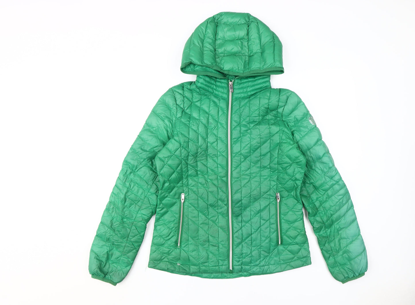 DKNY Women's Green Puffer Jacket XS, Winter Coat