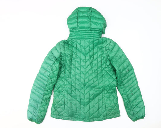 DKNY Women's Green Puffer Jacket XS, Winter Coat