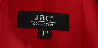 Womens UK Size 12 JBC Red Parka Coat