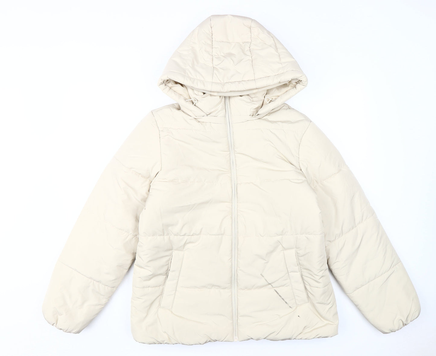 Marks & Spencer Women's Beige Puffer Jacket Size 14